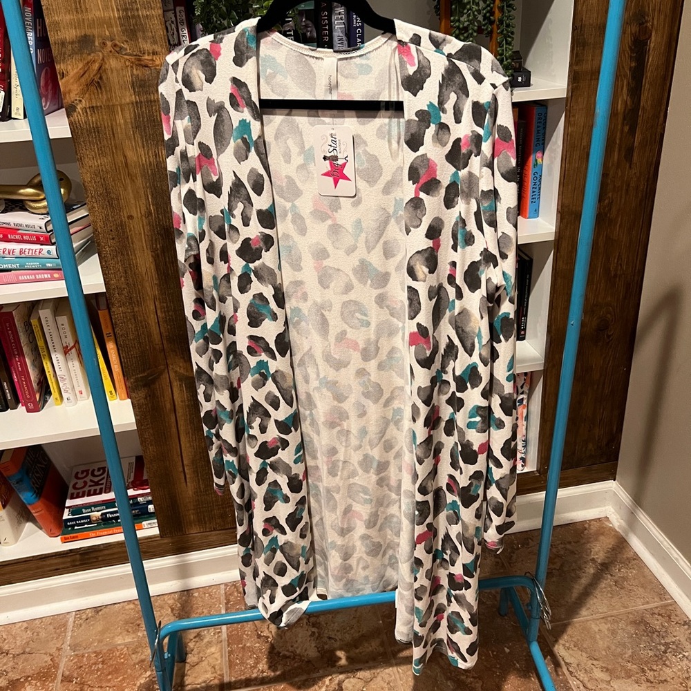 Colorful Leopard Cardigan